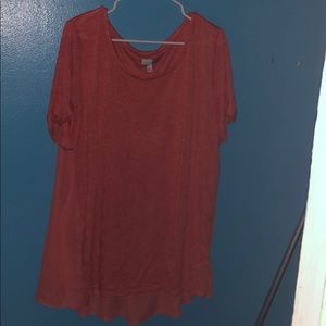 Salmon short sleeved blouse